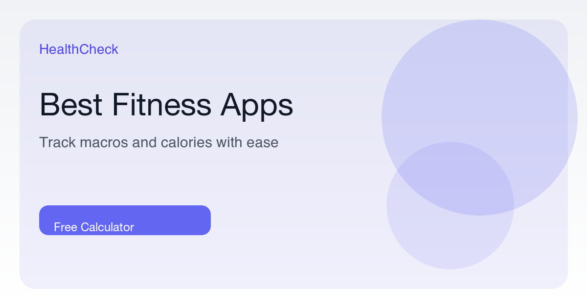 Best Fitness Apps for Tracking Macros and Calories in 2026