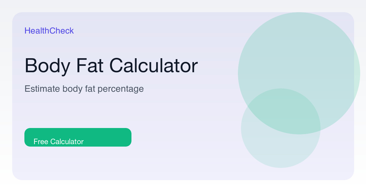 Body Fat Calculator