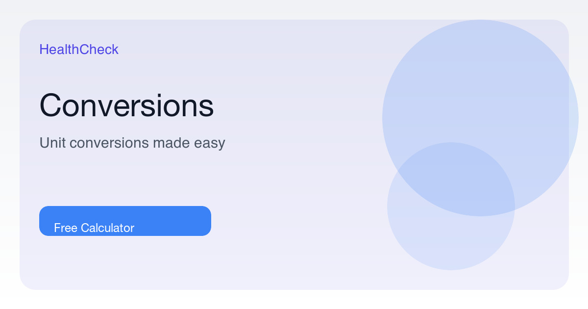 Measurement Conversions