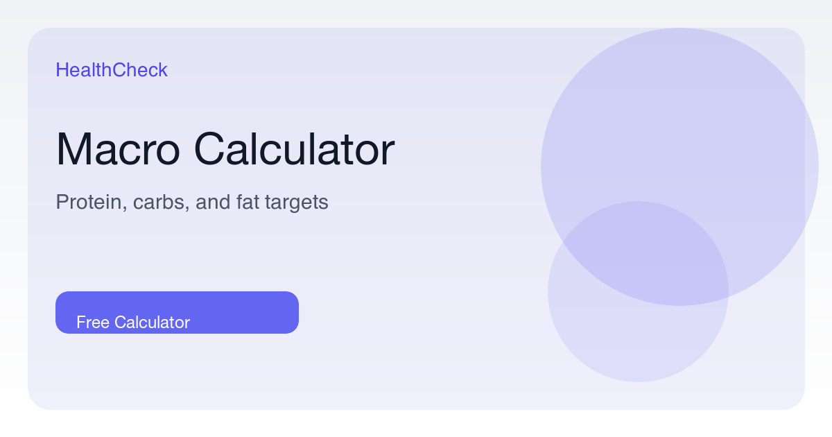 Macro Calculator