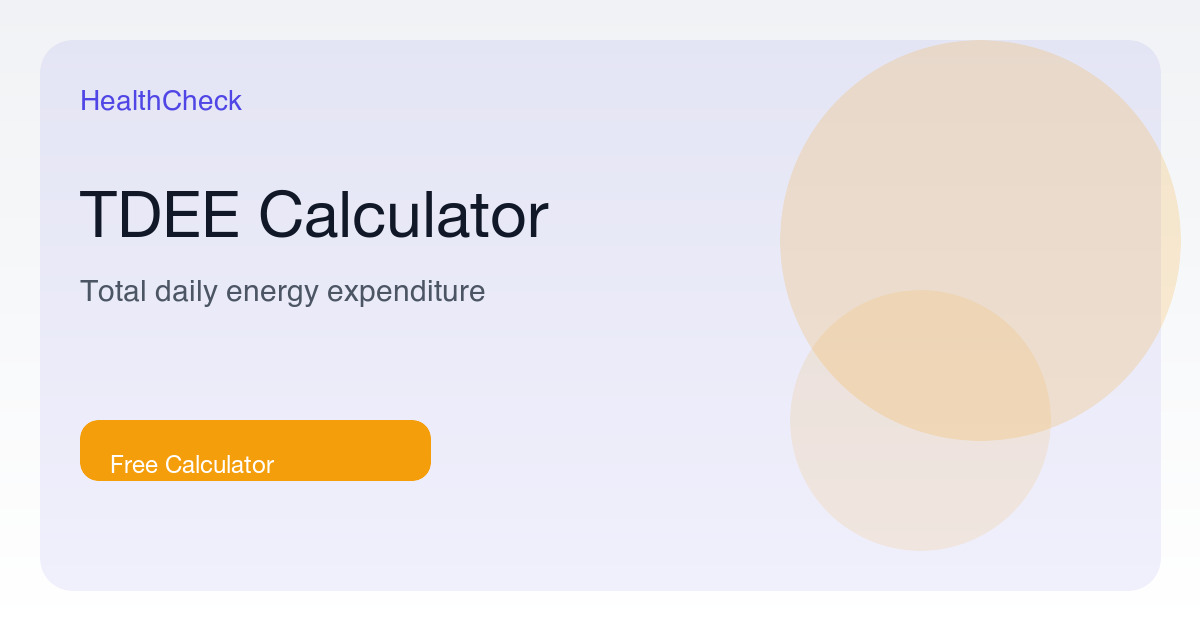 TDEE Calculator